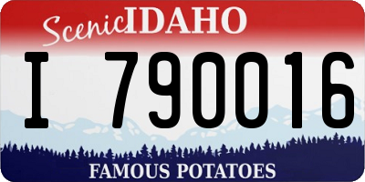 ID license plate I790016