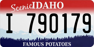 ID license plate I790179