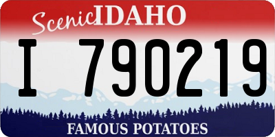 ID license plate I790219