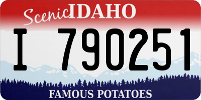 ID license plate I790251