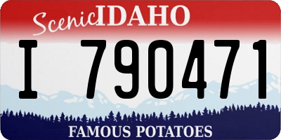 ID license plate I790471