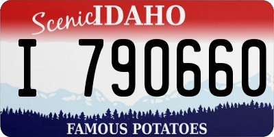 ID license plate I790660