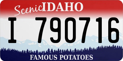 ID license plate I790716