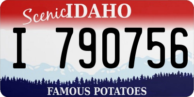 ID license plate I790756