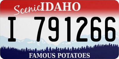 ID license plate I791266
