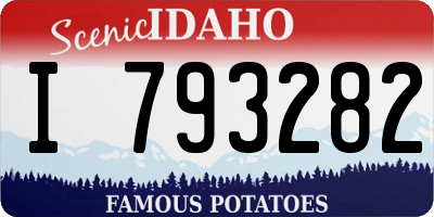 ID license plate I793282