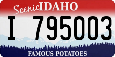 ID license plate I795003