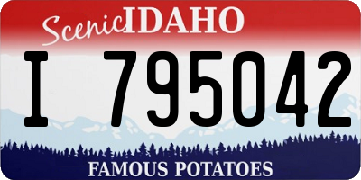 ID license plate I795042