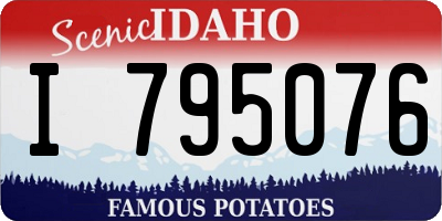 ID license plate I795076