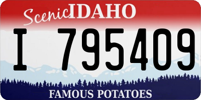 ID license plate I795409