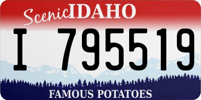ID license plate I795519