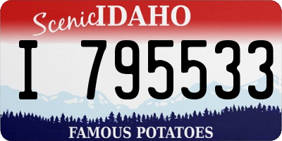 ID license plate I795533