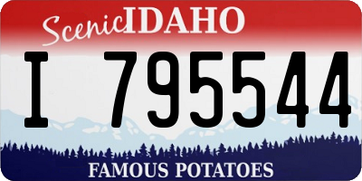 ID license plate I795544