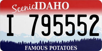 ID license plate I795552