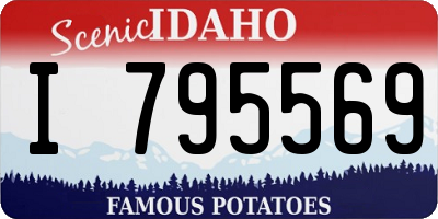 ID license plate I795569
