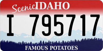 ID license plate I795717