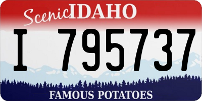 ID license plate I795737