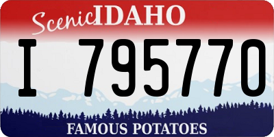 ID license plate I795770