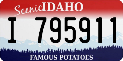 ID license plate I795911