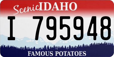 ID license plate I795948