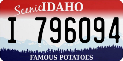 ID license plate I796094