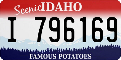 ID license plate I796169