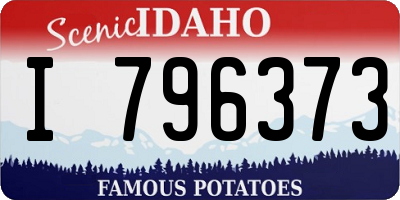 ID license plate I796373