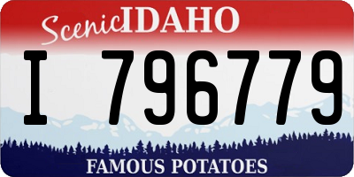 ID license plate I796779