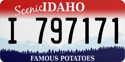ID license plate I797171