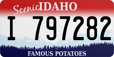 ID license plate I797282