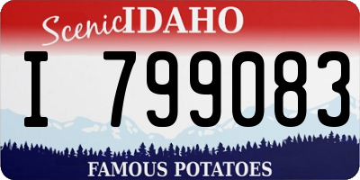 ID license plate I799083