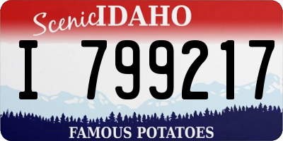 ID license plate I799217