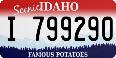 ID license plate I799290