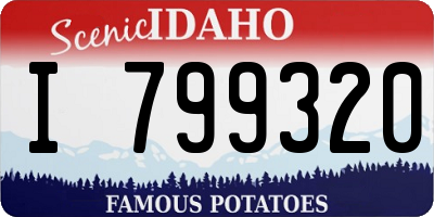 ID license plate I799320
