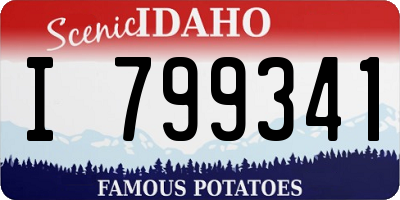 ID license plate I799341