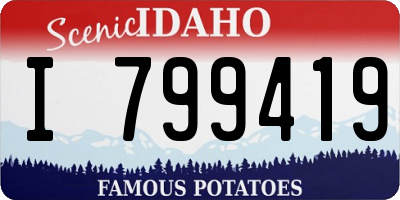 ID license plate I799419
