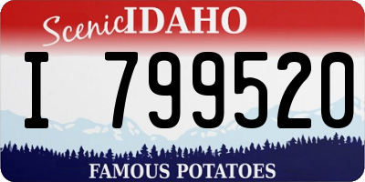 ID license plate I799520