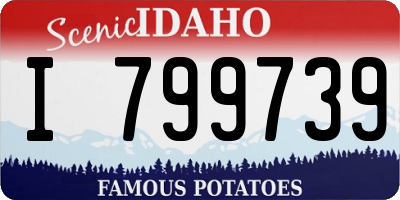 ID license plate I799739