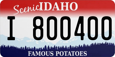 ID license plate I800400
