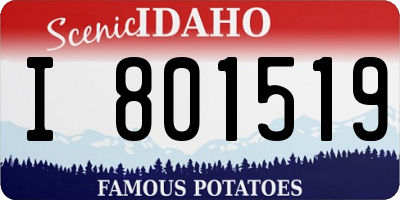 ID license plate I801519