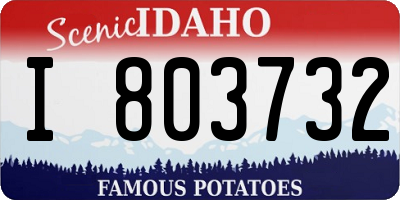 ID license plate I803732