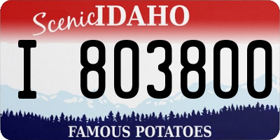 ID license plate I803800