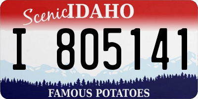ID license plate I805141