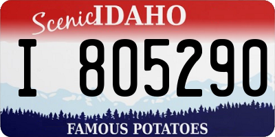 ID license plate I805290