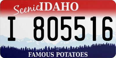 ID license plate I805516