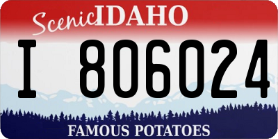 ID license plate I806024