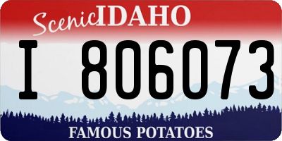 ID license plate I806073