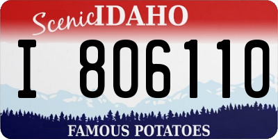 ID license plate I806110