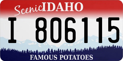 ID license plate I806115