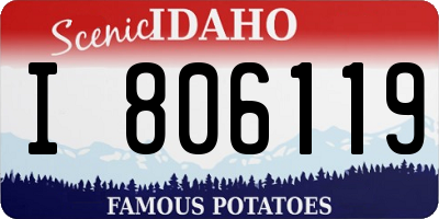 ID license plate I806119